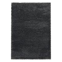 Hochflor Teppich Grau Fluffy 60x110 cm - Grau, Basics, Textil (60/110cm)