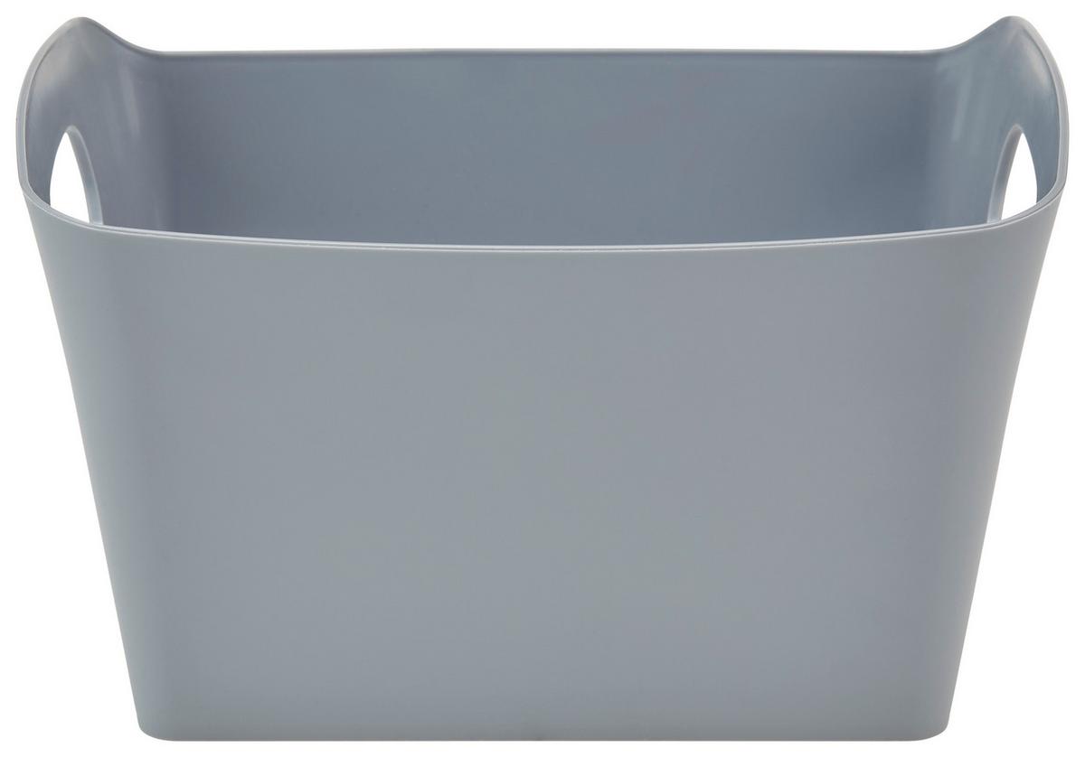 Aufbewahrungsbox Amra Stapelbar Kunststoff 0,9l - Dunkelgrau, Basics, Kunststoff (19/12,5/10,5cm) - Homezone