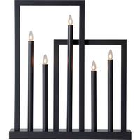 LED-Kerze 410952 Frame - Anthrazit/Weiß, Basics, Holz/Kunststoff (45/8/51cm) - Eglo