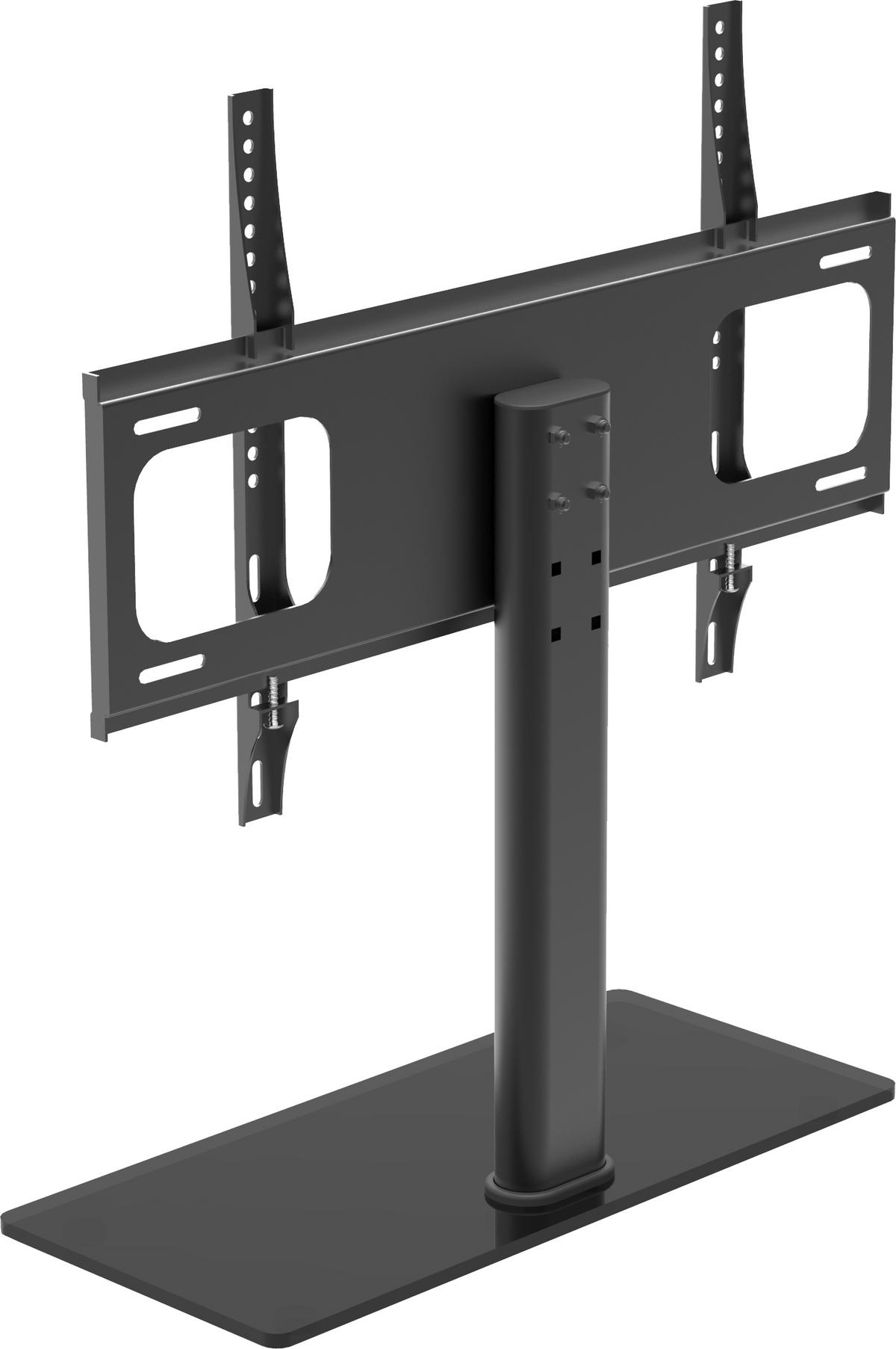 TV-Rack B-Tts 600 Max. 30 Kg - Schwarz, Basics, Glas/Metall (66/67,4/25cm) - MID.YOU