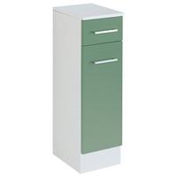 Unterschrank Riga Weiß/grün - Weiß/Grün, MODERN, Holzwerkstoff (25/84/35cm) - Held