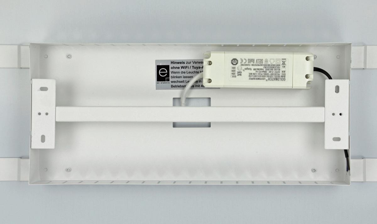 LED-Deckenleuchte L: 62 cm, mit Farbtemperaturwechsler - Weiß, Basics, Kunststoff/Metall (62/62/5cm)