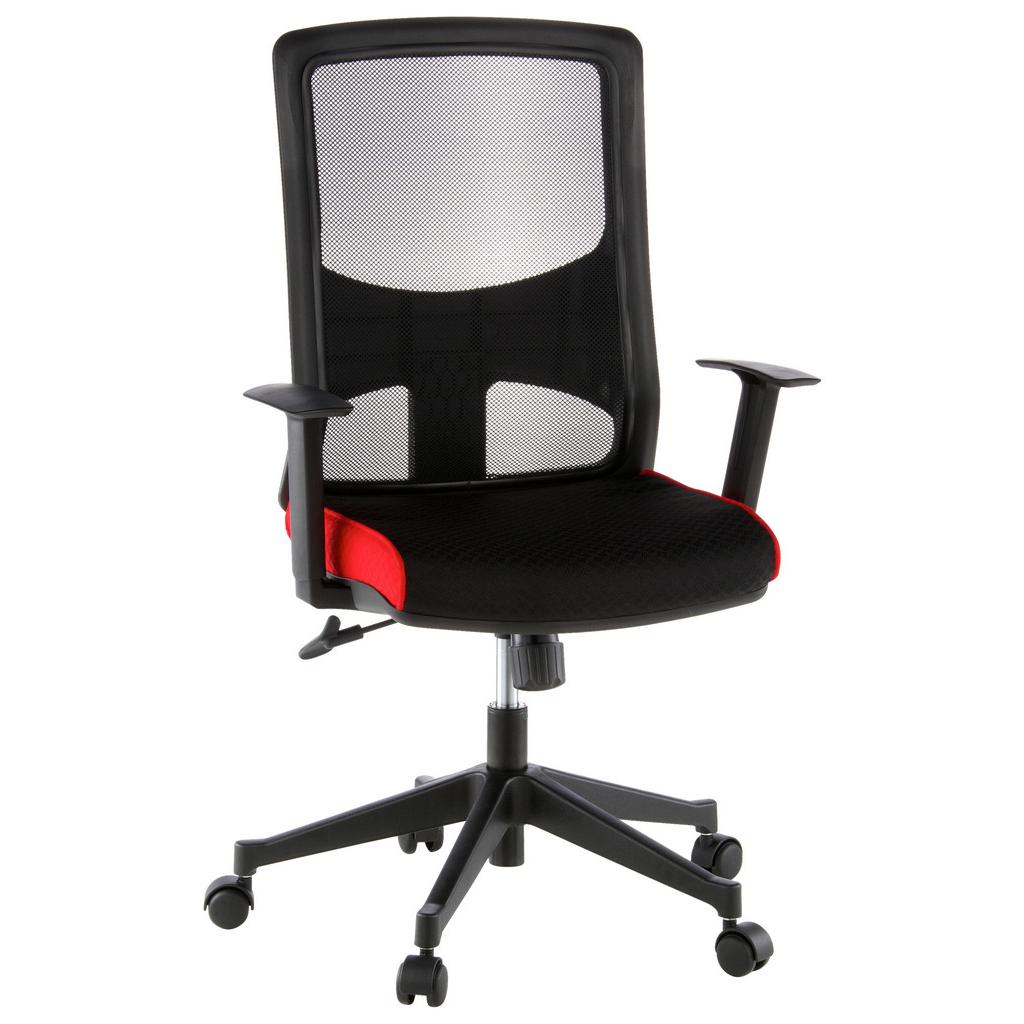 Drehstuhl Lavita Rot/schwarz