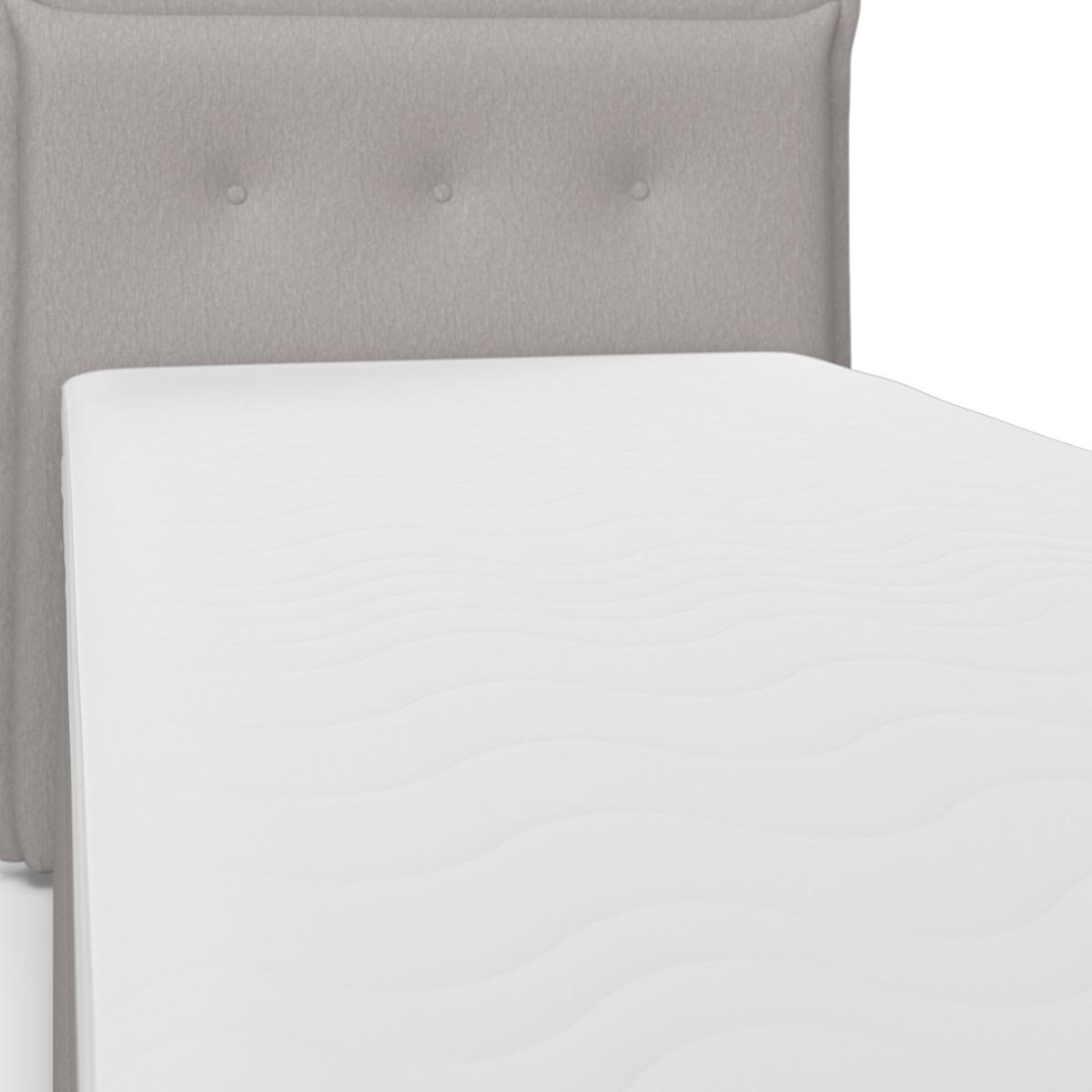 Boxspringová postel POLO 90x200, šEDá - šedá/černá, Moderní, dřevo/textil (90/200cm) - Bessagi Home