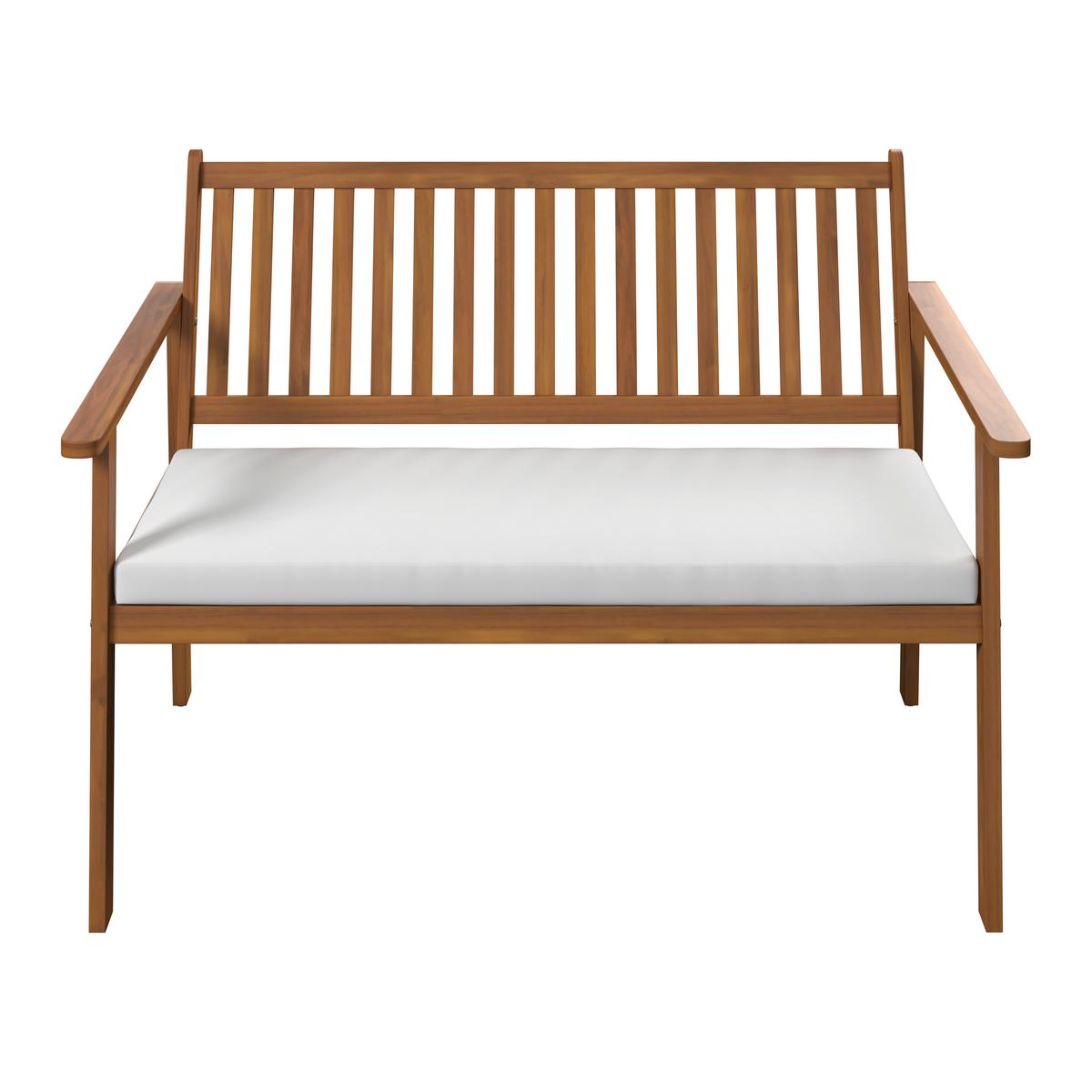 Loungegarnitur Dover - Beige/Akaziefarben, MODERN, Holz (117/81/61cm) - Beldano