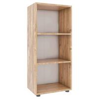 Regál na šanóny Ulas š: 49 cm, dub medový - černá/medový dub, Moderní, kompozitní dřevo/plast (49/108/32cm) - MID.YOU