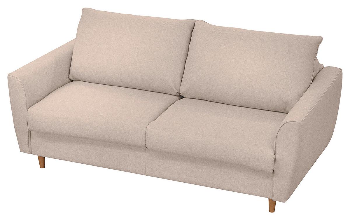 Schlafsofa Winter Rosa B: 195 cm - Buchefarben/Rosa, Design, Textil (195/90/102cm) - Livetastic