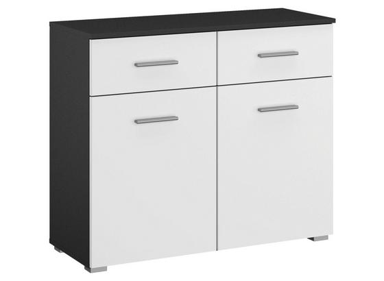Kommode Borneo B. 93 cm Grau - Basics, Holzwerkstoff (93/81/42cm) Kommode Borneo B. 93 cm Grau - Basics, Holzwerkstoff (93/81/42cm)