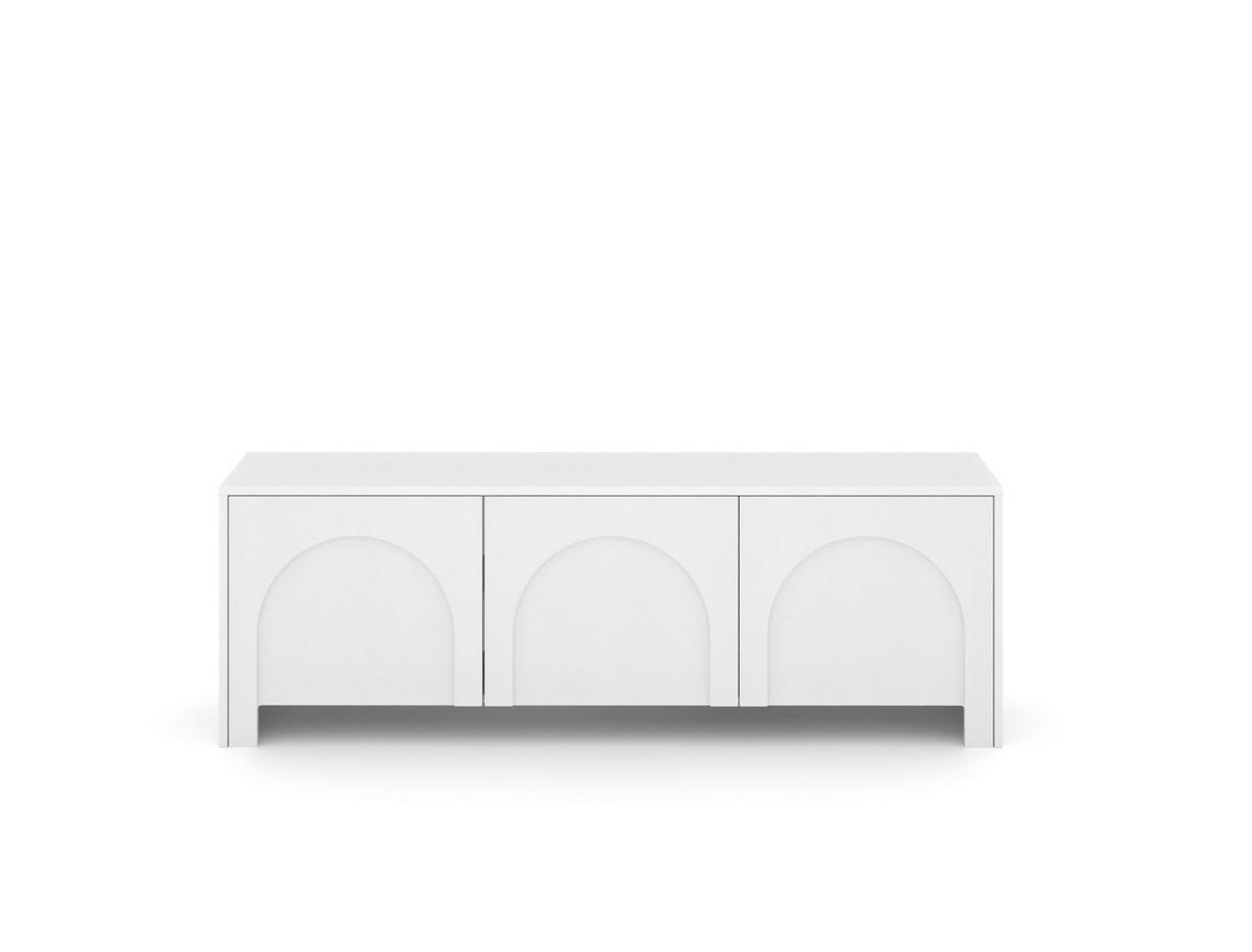 Bílá komoda, bezúchytkové otevíraní, š: 150cm - bílá, Design, kompozitní dřevo (150/49/35cm)