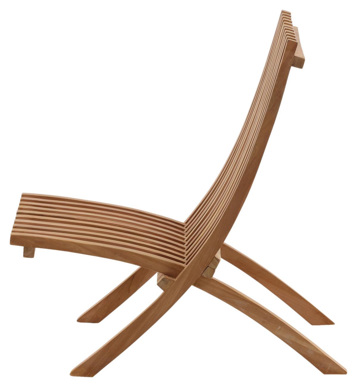 Loungesessel 2er-set Kenya Aus Holz - Teakfarben, KONVENTIONELL, Holz (73/85/63cm) - Gardenson