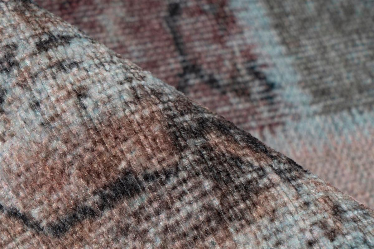 Flachwebteppich Toska 225 Multi/Rot, 80x150 cm - Rot, KONVENTIONELL, Textil (80/150cm)