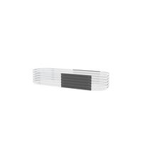 Hochbeet-Erweiterung Vita 80x40,1x80 cm, Oval, Anthrazit - Anthrazit, Basics, Metall (80/40,1/80cm)