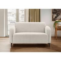 2-Sitzer-Sofa Marone Weiß B: 140cm - Schwarz/Weiß, MODERN, Textil (140/76/90cm) - Livetastic