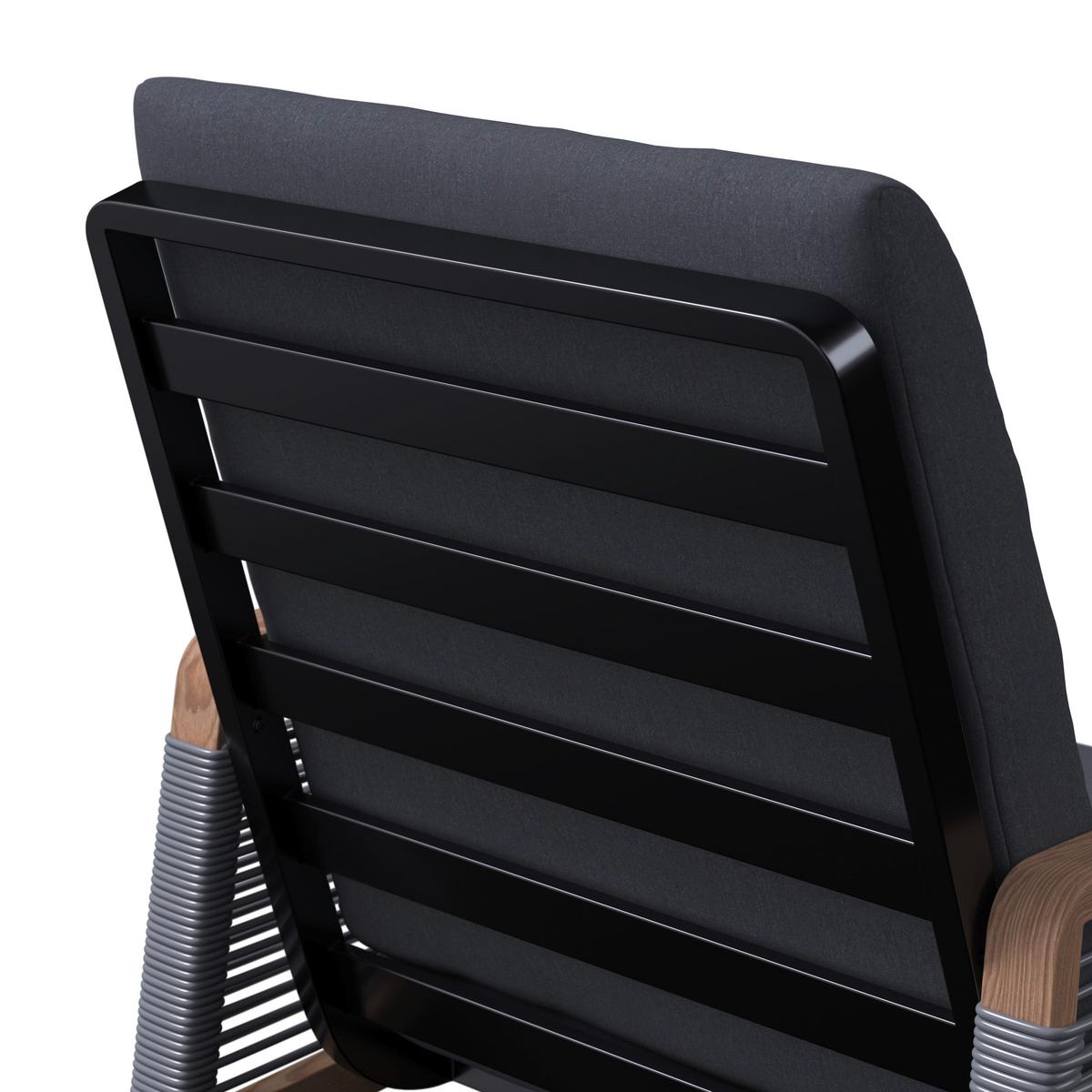 Loungegarnitur Marokko - Dunkelgrau/Naturfarben, Basics, Kunststoff/Textil (218/179cm) - Beldano