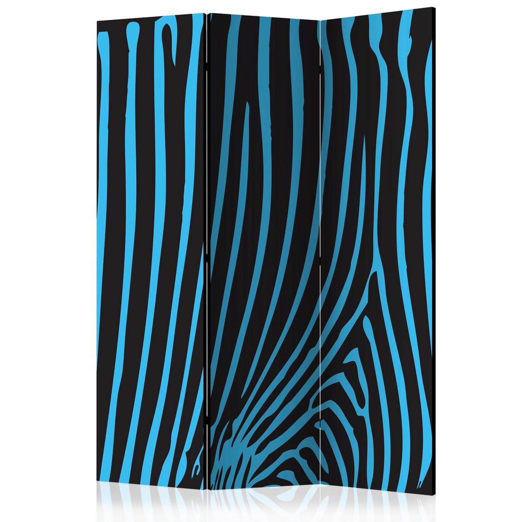 PARAVENT Blau Schwarz B: 135 cm