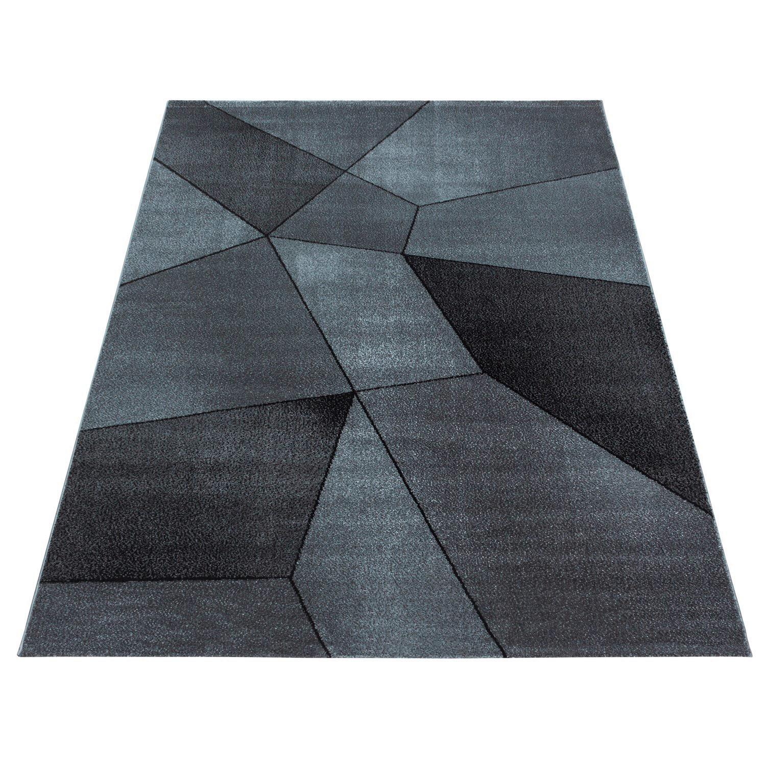 Webteppich Grau Beta 160x230 cm, Jute