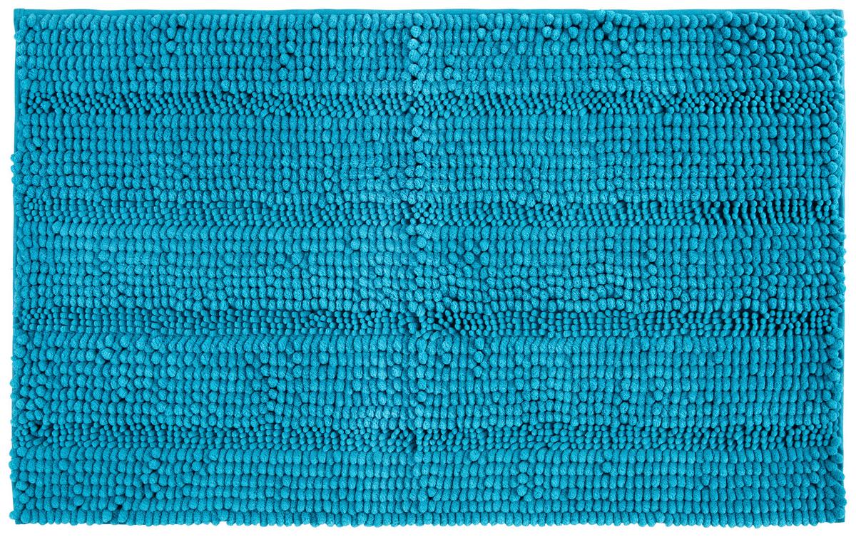 KOUPELNOVÁ PŘEDLOŽKA Uwe, 60/100cm, petrolejová - petrolej, textil (60/100cm) - Modern Living