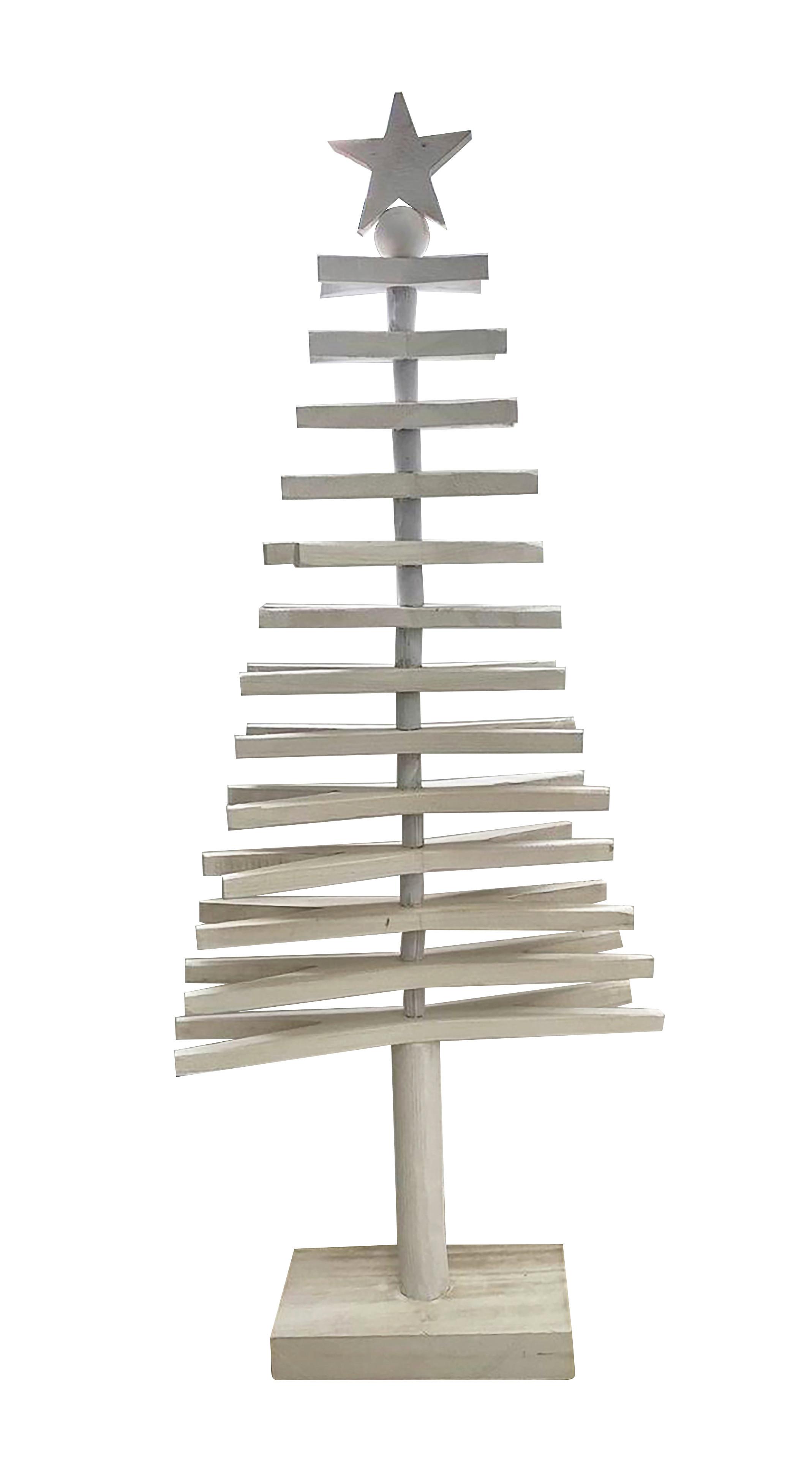 Dekoweihnachtsbaum Stefan - Naturfarben, KONVENTIONELL, Holz (42/14/100cm) - Luca Bessoni