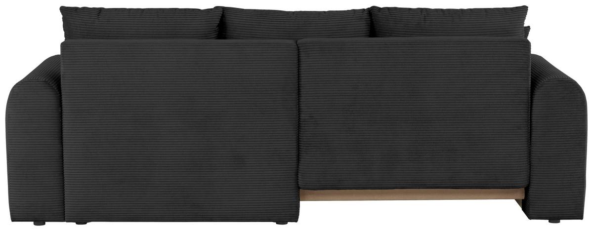 Ecksofa Jonilz Schwarz S: 250x151 Cm - Schwarz, Design, Textil (250/151cm) - MID.YOU