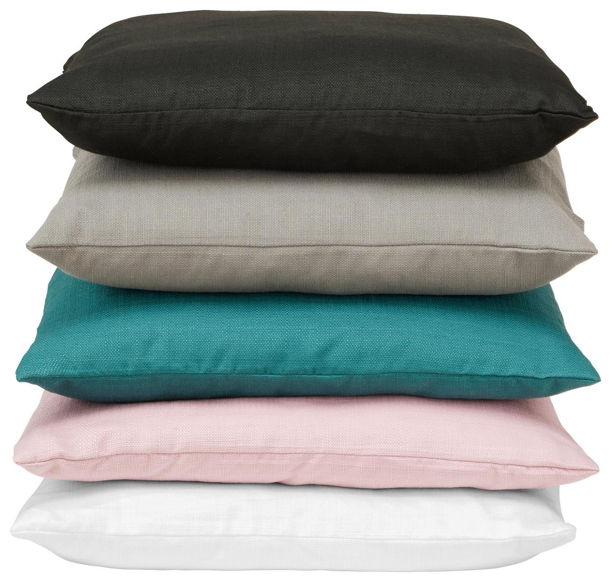 POŤAH NA VANKÚŠ Malmö, 45/45cm - čierna/sivá, Konventionell, textil (45/45cm) - Modern Living