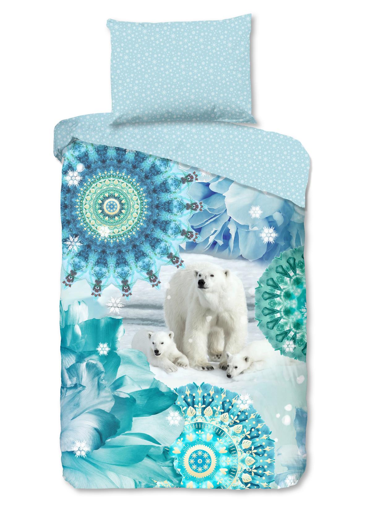 Kinderbettwäsche Seppo Blau Hellblau 140x200 cm - Blau/Hellblau, Trend, Textil (140/200cm)