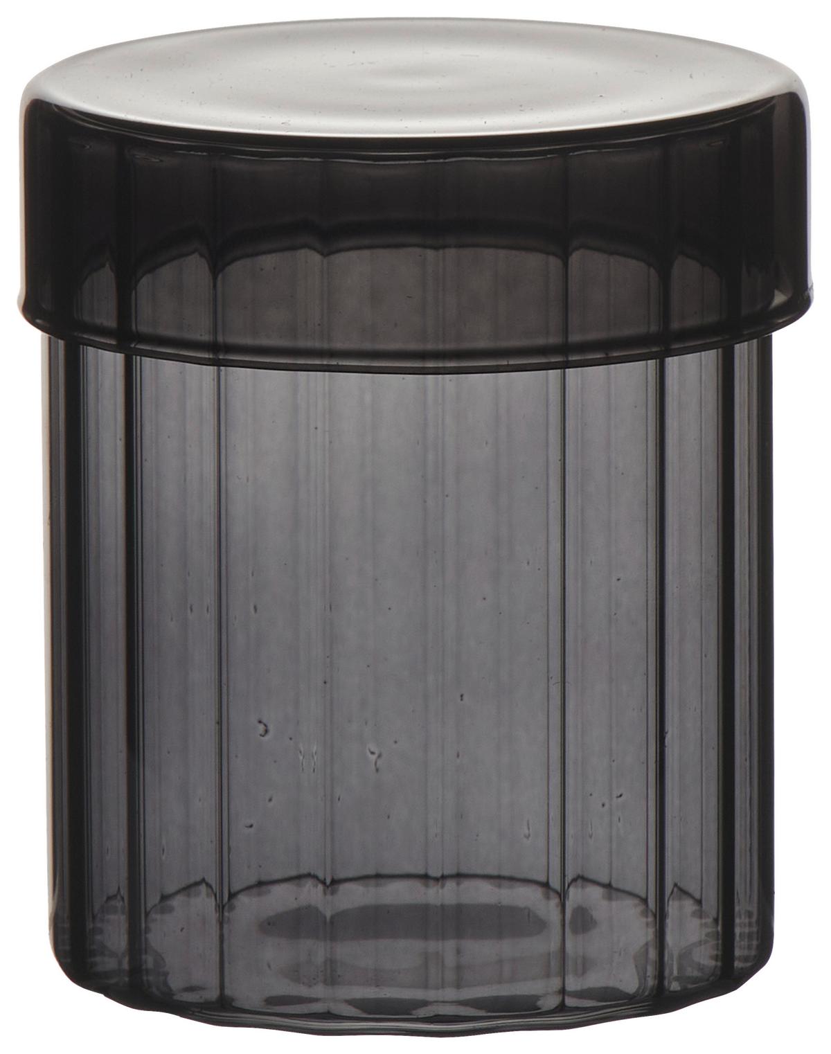 Dekorační dóza BLACKY -PAZ- - černá, sklo (7,5/9cm) - Mömax