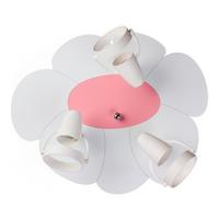 Kinderdeckenleuchte 5244409 Blume - Weiß/Rosa - Rosa/Weiß, Basics, Holzwerkstoff/Kunststoff (39/33/16cm)