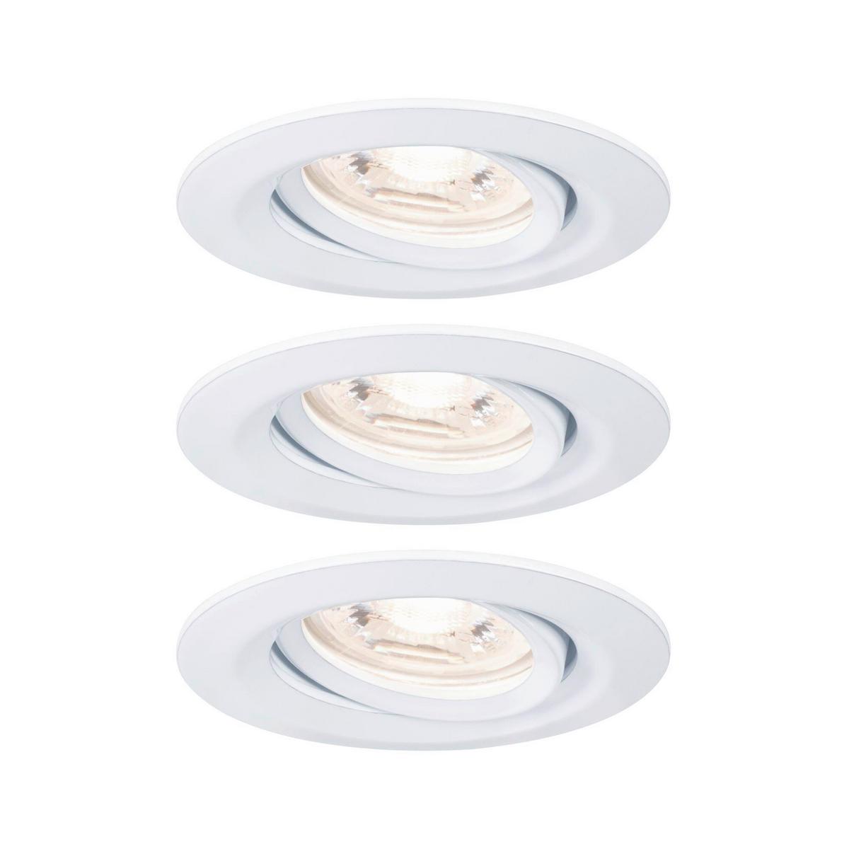 Led-spotkopf 3-flammig Ø 6,6 Cm - Weiß, Design, Metall (6.6cm) - Paulmann