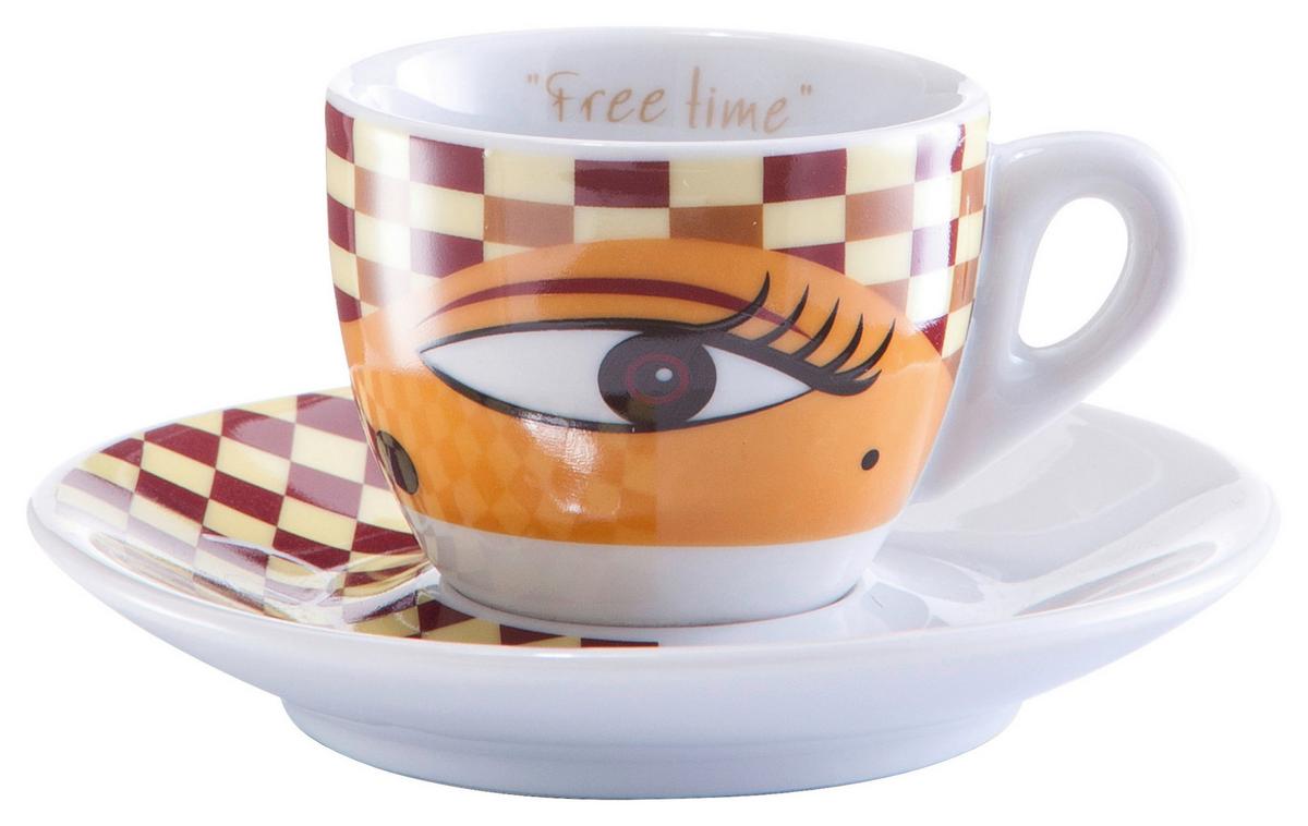 Tassenset Magic Eyes Multicolor B: 32 Cm - Multicolor, Basics, Keramik (32/13/9cm) - Zeller Present