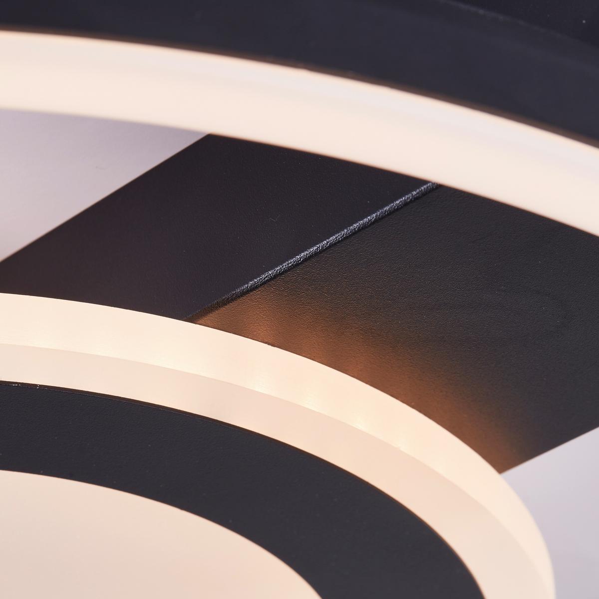 Led-deckenleuchte G99927a06 Maureen - Schwarz, Basics, Kunststoff/Metall (5/37/37cm) - Brilliant