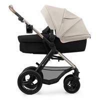 Kinderwagenset schwarz/grau 7 tlg. - Greige/Goldfarben, Basics, Textil/Metall (86,5/86,5/106cm) - Kinderkraft