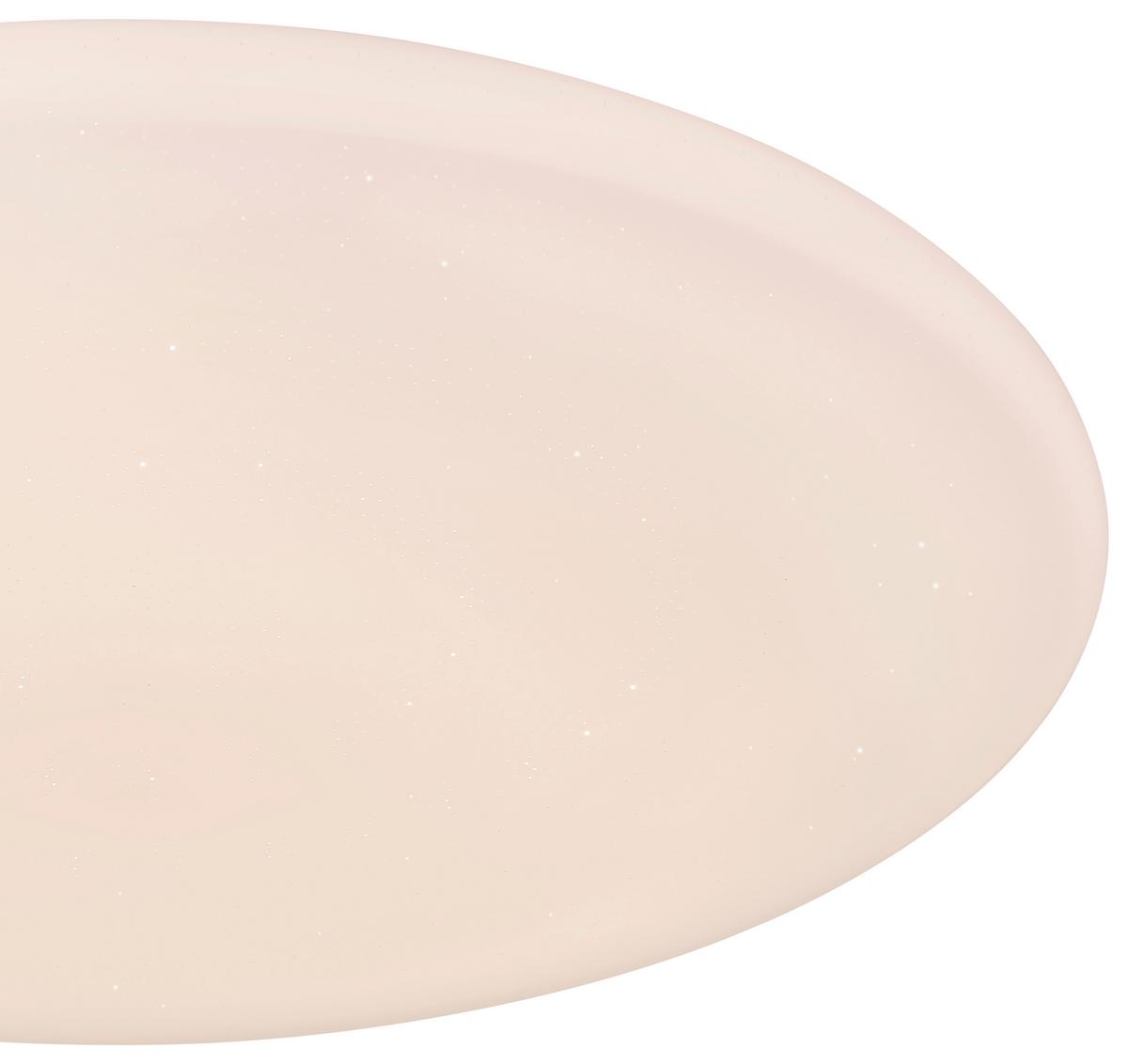Led-deckenleuchte Rena Ø 70 Cm Mit Smartphone-Steuerung - Opal/Weiß, Basics, Kunststoff/Metall (70/8cm) - Globo