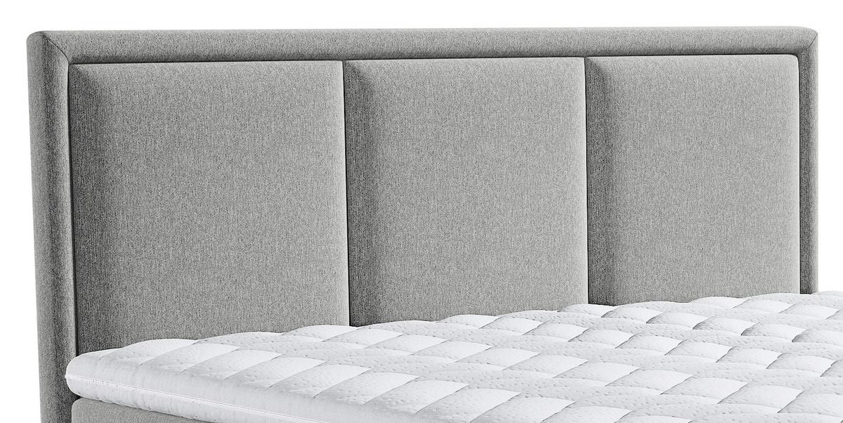 Boxspringbett mit Topper & Bettkasten 140x200 Swing - Taupe, Design, Holzwerkstoff/Textil (140/200cm) - MID.YOU