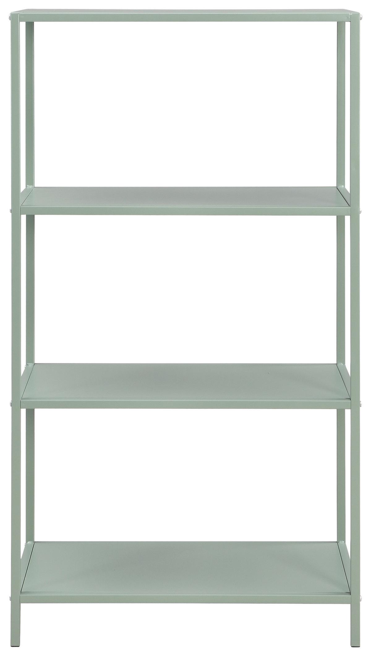 Regál HAVANNA, zelená - zelená, Modern, kov/kompozitné drevo (60/113/33cm) - Mömax