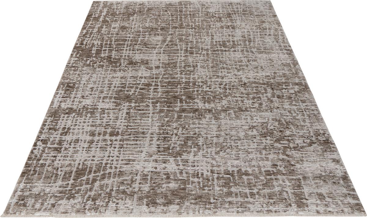 Webteppich My Bella - Taupe, Design, Textil (120/170cm) - Obsession