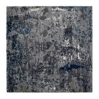 Webteppich Grau/Petrol Timeline Quantum 200x200 cm - Petrol/Grau, Design, Textil (200/200cm) - Novel