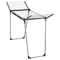 Standtrockner 81690 Pegasus Solid Black - Schwarz, Basics, Kunststoff/Metall (157/87/55cm) - Leifheit