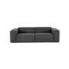 3-sitzer-sofa Manne Anthrazit B: 266 Cm - Anthrazit/Schwarz, Design, Textil (266/76/116cm) - MID.YOU