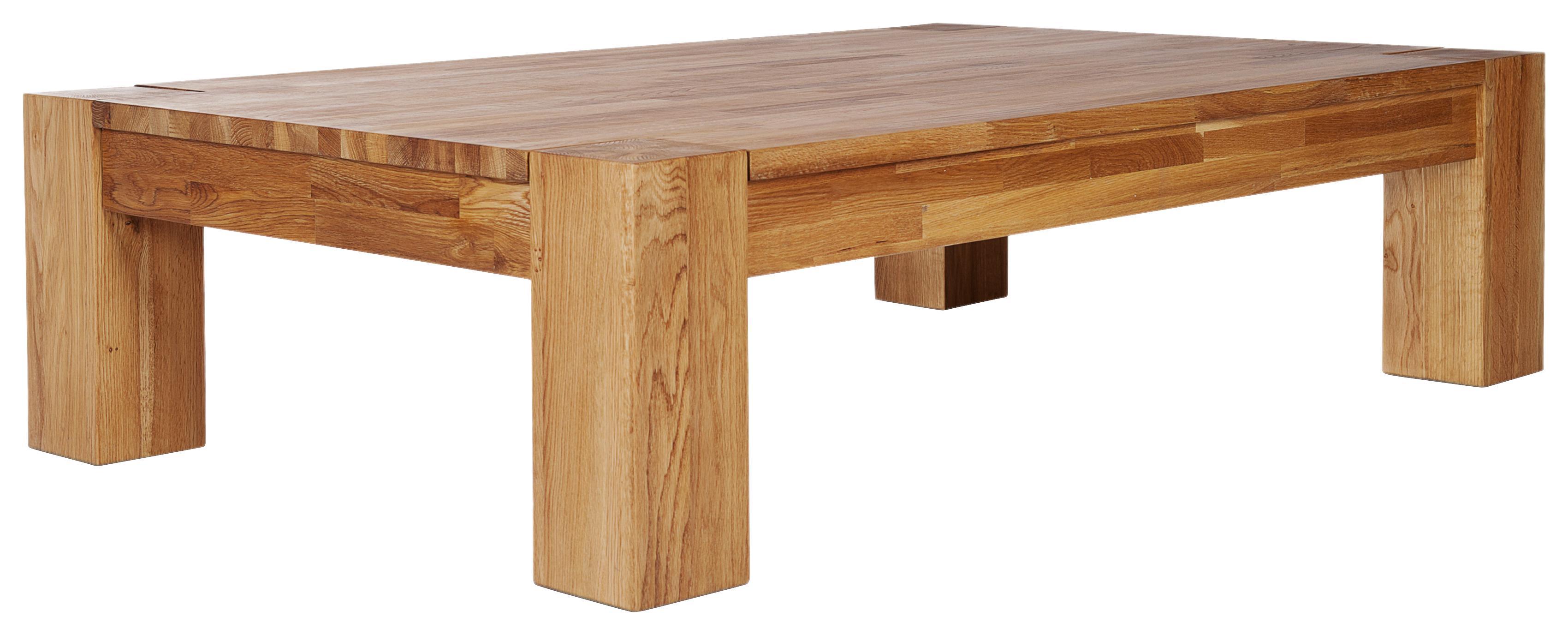 Couchtisch Branco B: 130 cm Wildeiche - Naturfarben, Basics, Holz (130/35/85cm)