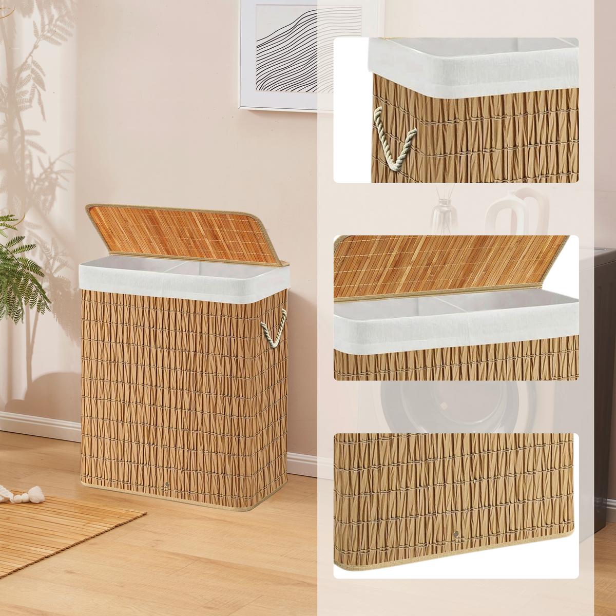 WÄSCHEKORB Falster Braun B: 52cm - Braun, MODERN, Kunststoff (52/63/32cm) - MID.YOU