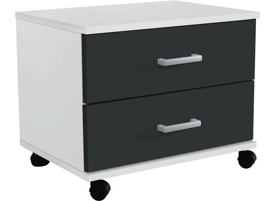 Jugend-rollcontainer Point 50 cm Weiß/anthrazit - Anthrazit/Weiß, MODERN, Holzwerkstoff/Kunststoff (50/41/38cm) Jugend-rollcontainer Point 50 cm Weiß/anthrazit - Anthrazit/Weiß, MODERN, Holzwerkstoff/Kunststoff (50/41/38cm)