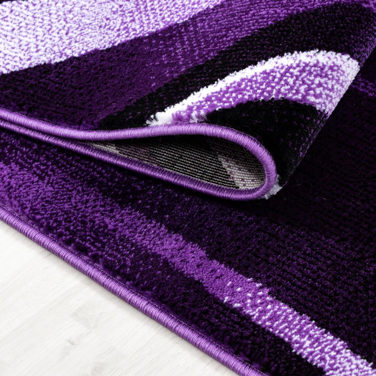 Webteppich Lila Naturfaser Parma 200x290 cm - Lila, KONVENTIONELL, Textil (200/290cm)