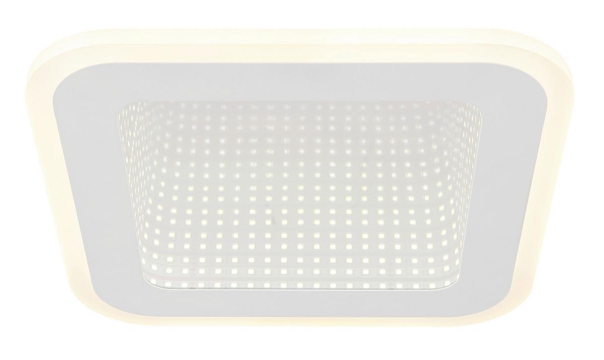 LED-Deckenleuchte 48919-12q - Opal/Weiß, Design, Kunststoff/Metall (23/23/4cm) - Globo