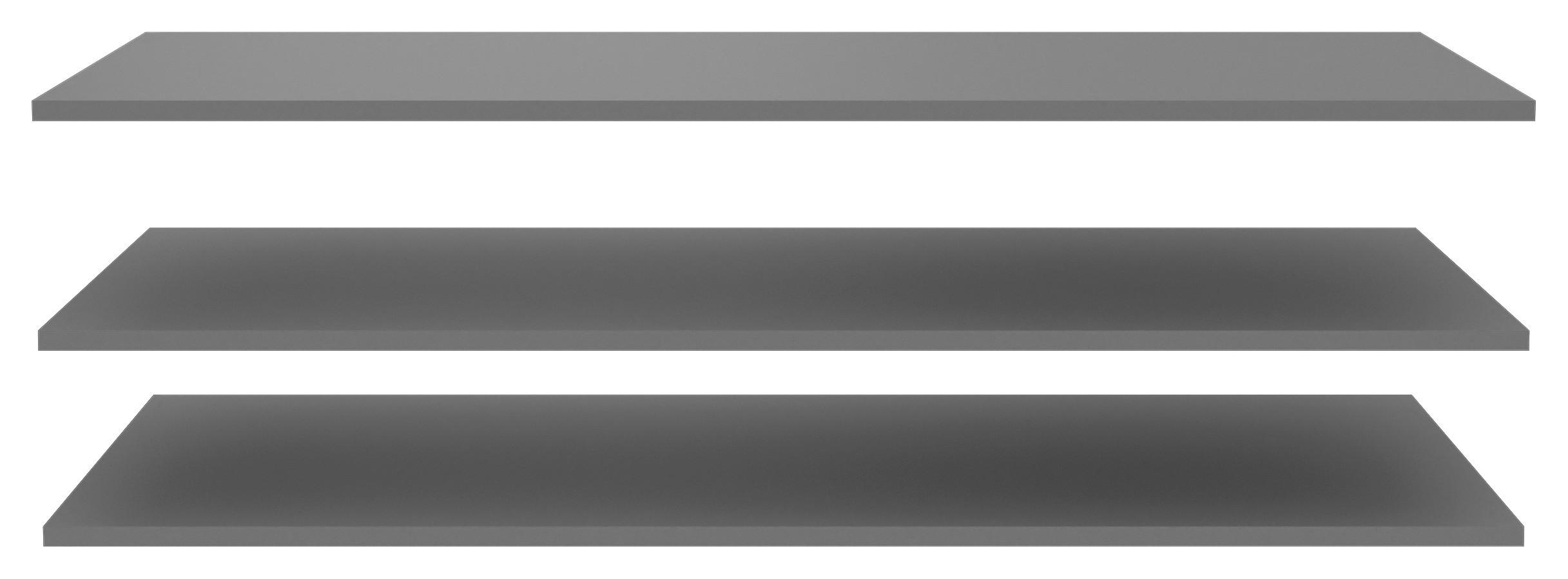 Belső Polc Chilly/savona - szürke, Modern, műanyag/faalapú anyag (107,8/2,2/42cm)