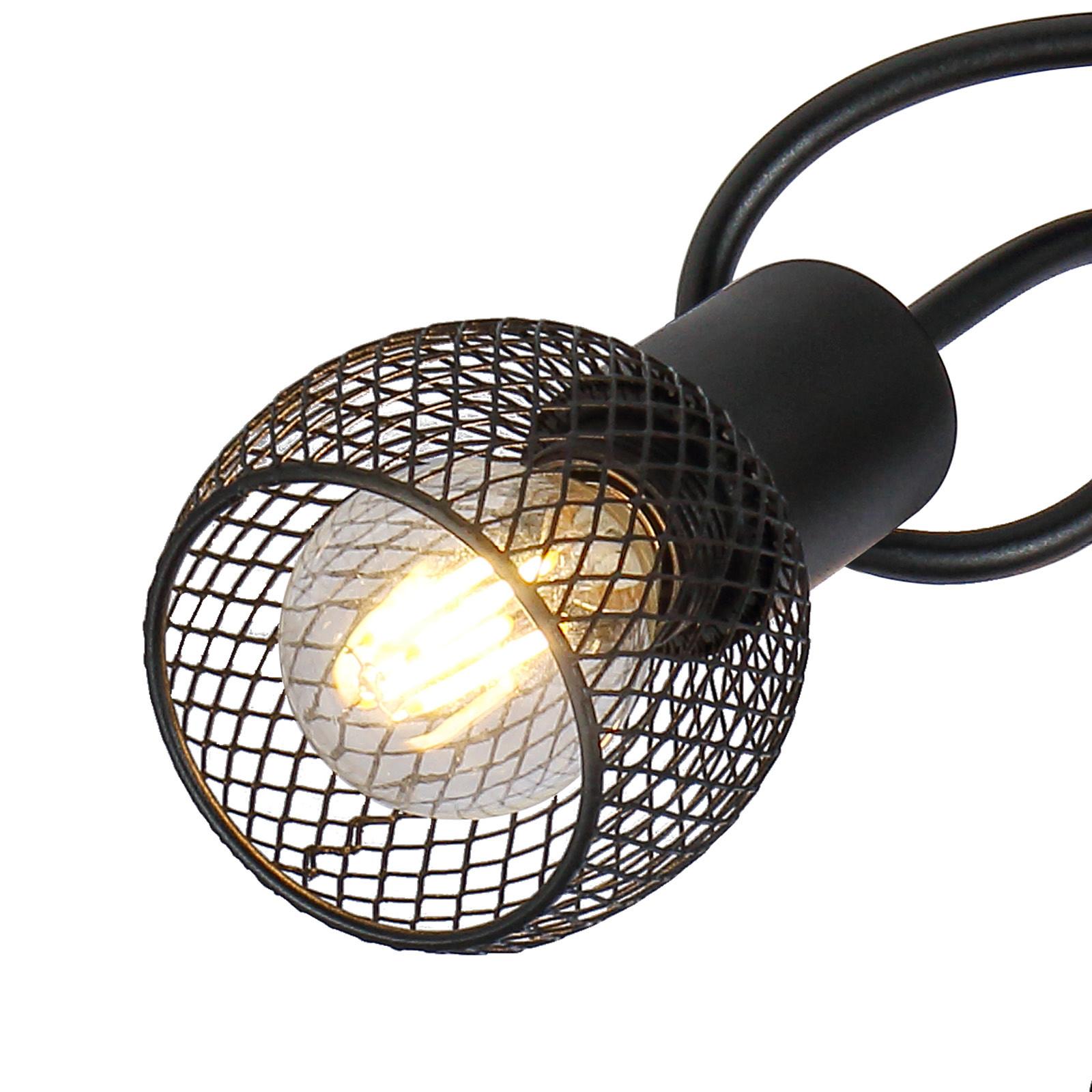 Deckenleuchte Harper Ø 36 cm 3-Flammig - Schwarz, KONVENTIONELL, Metall (36/20cm) - Ondega
