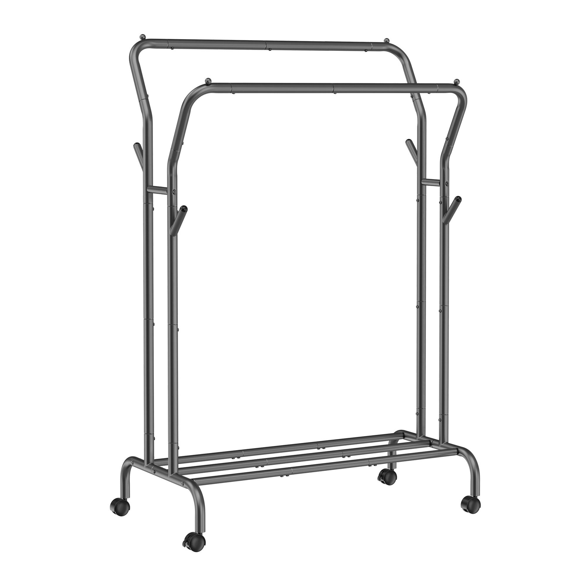 Kleiderwagen Schwarz B: 103,5 cm