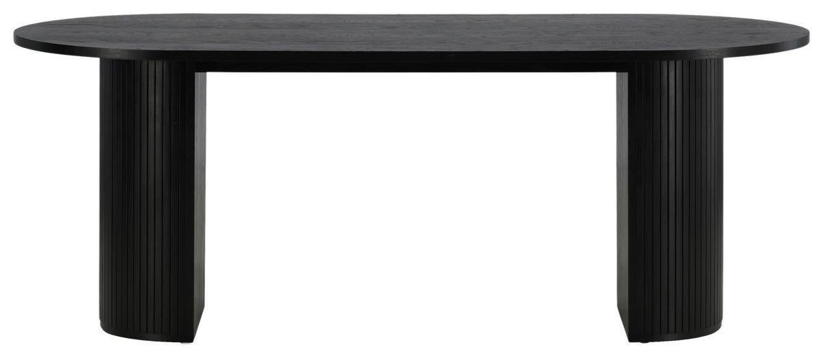 Esstisch Bianca - Schwarz, Design, Holz/Holzwerkstoff (200/90/75cm) - Livetastic