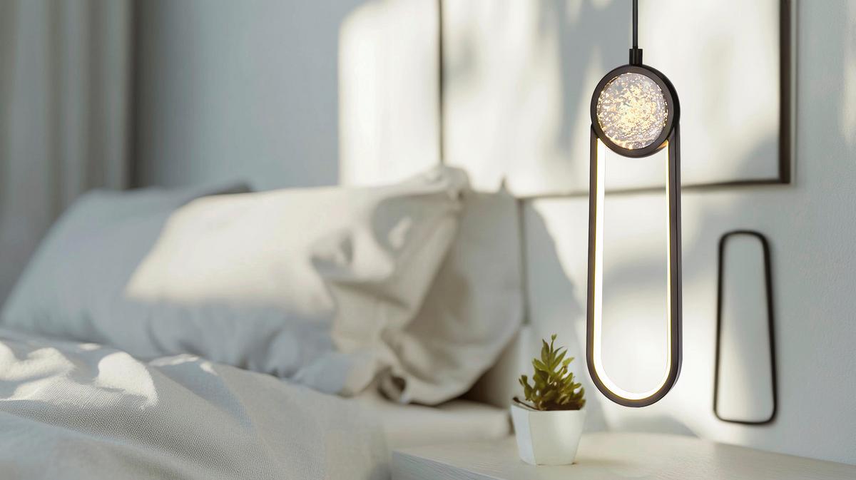 LED-Pendelleuchte 31-35585 Lacrima - Schwarz/Weiß, Design, Kunststoff/Metall (10/7,8/120cm)