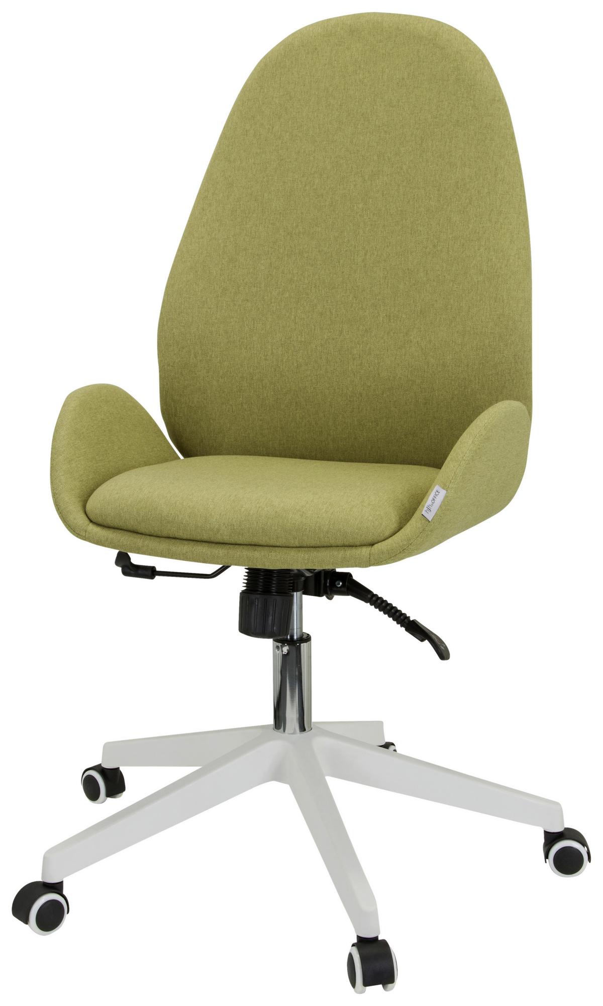 Drehstuhl Avea I Mit Wippfunktion Grün - Weiß/Grün, Basics, Kunststoff/Textil (56/104/58cm) - MID.YOU