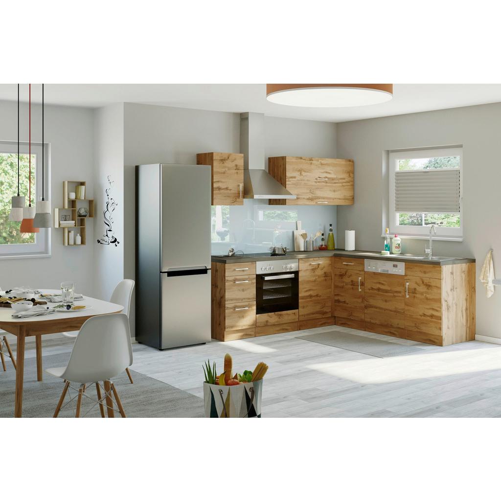 Eckküche Winkelblock Ohne Geräte 210x150 Cm Eichefarben